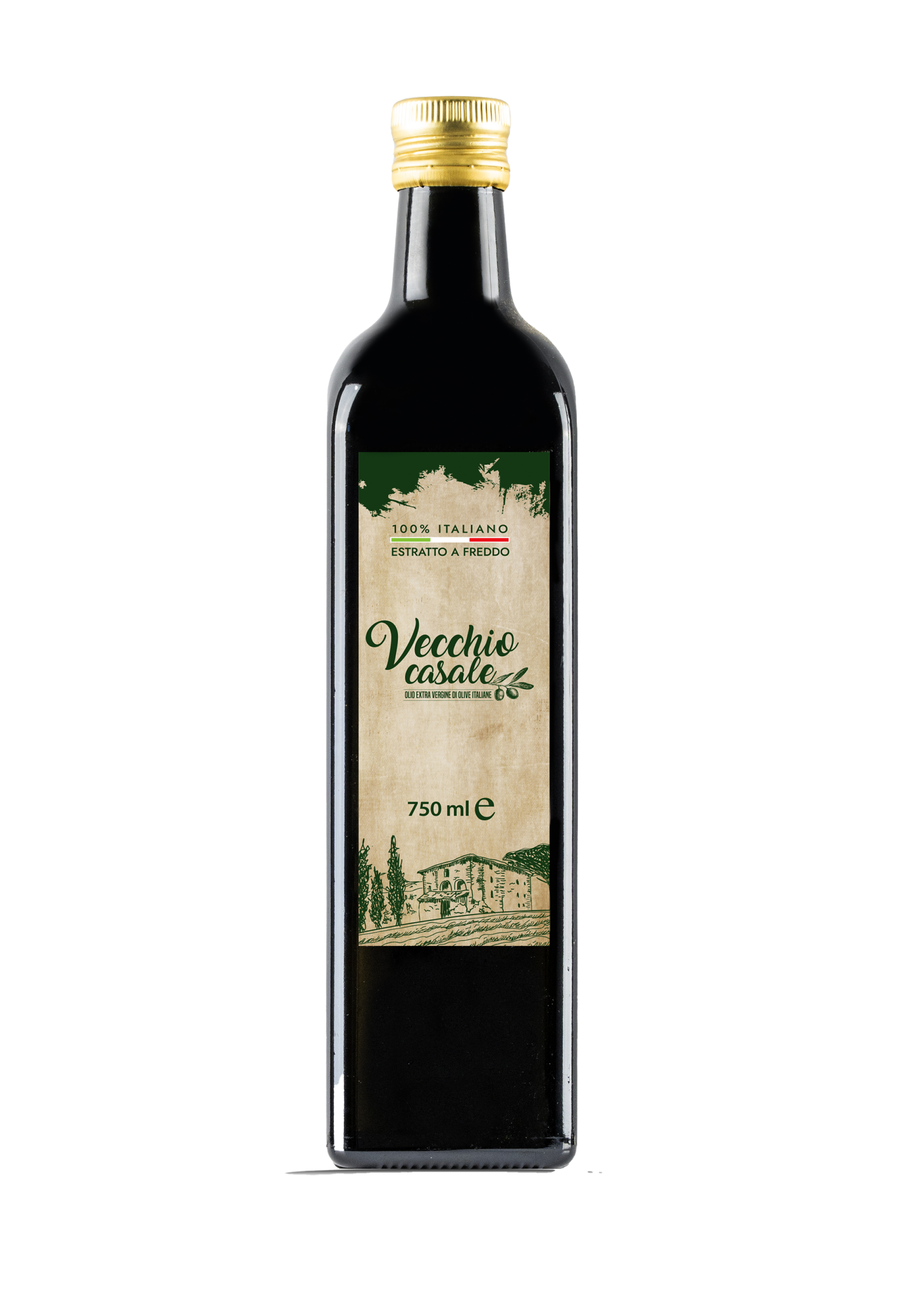 Olio d'Oliva, extravergine, in vetro, 750ml